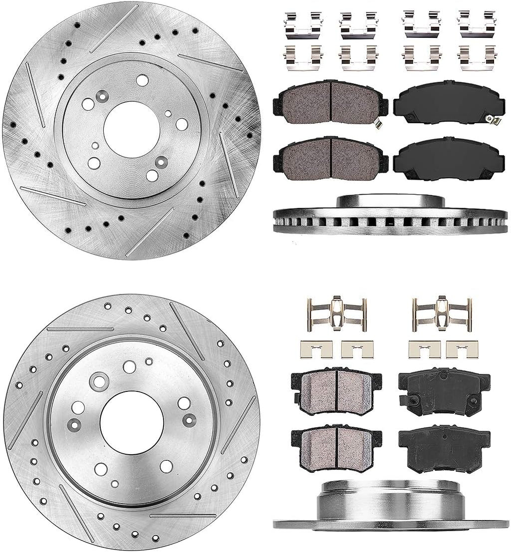Brake Rotors and Brake Pads with Clips B95859