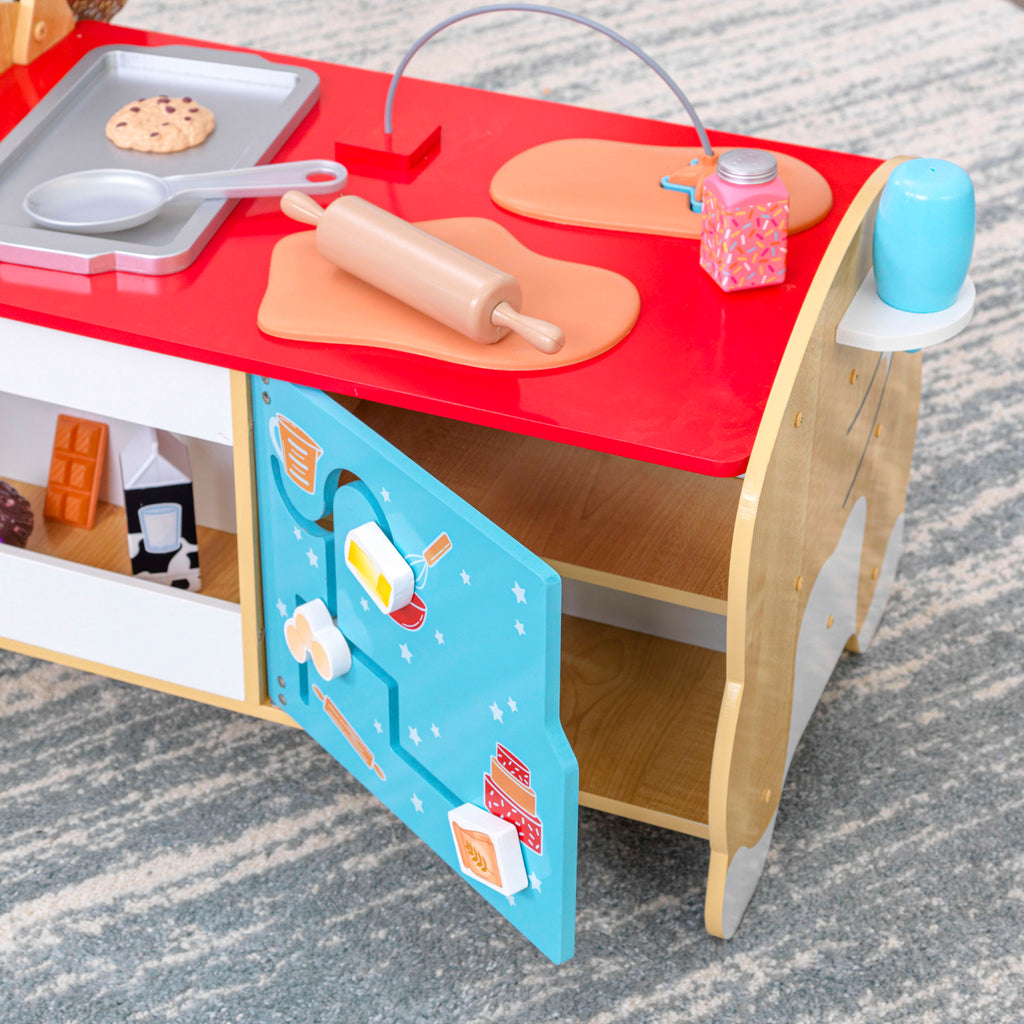 Wooden Toddler Activity Center with 20 Accessories T827029