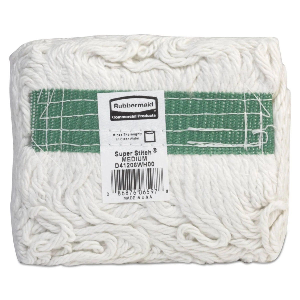 White Medium Rayon Mop Heads, 6/Carton U62229