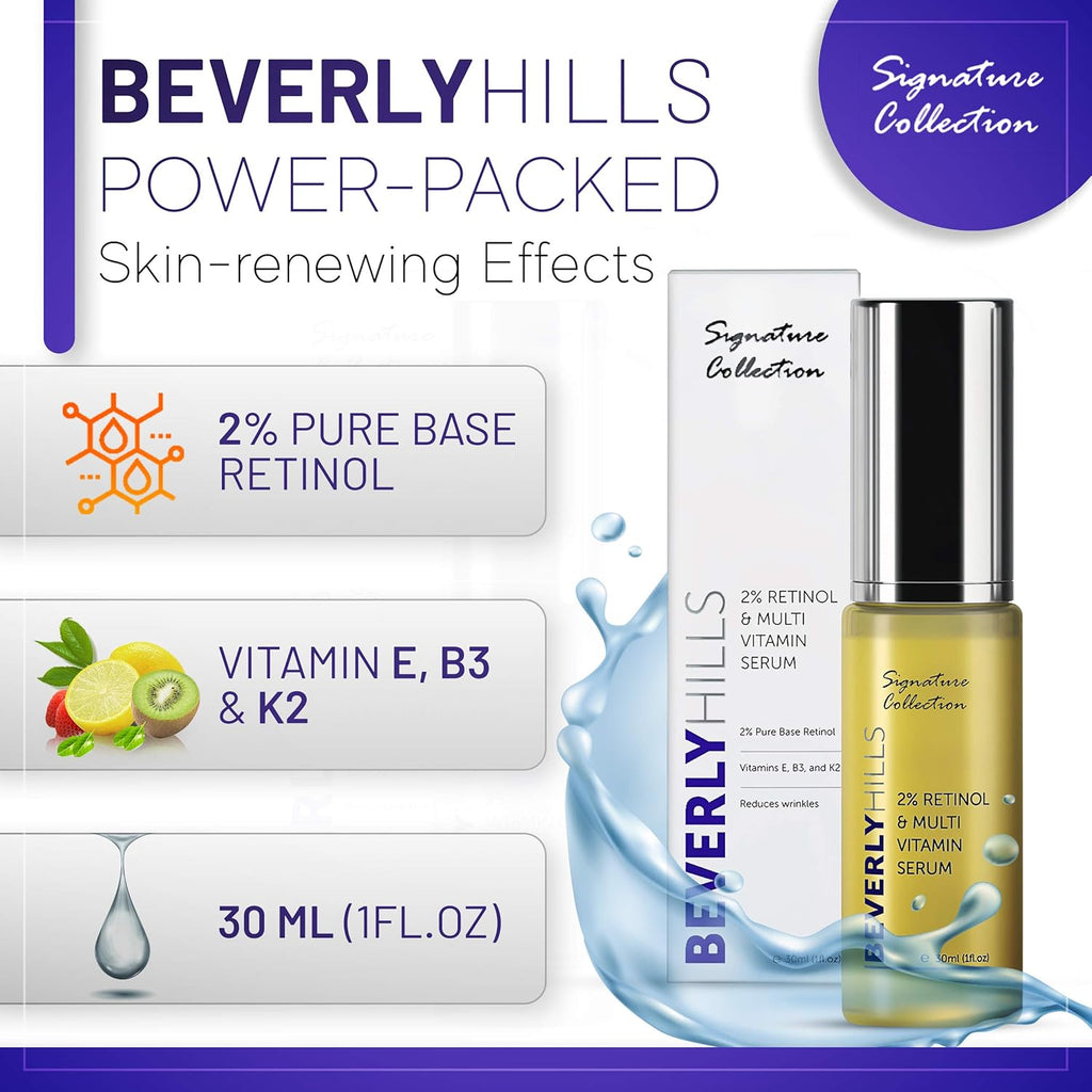 Retinol Serum (2%), Vitamin C Serum (25%), and Anti Wrinkle Cream Pack of 2 P97983
