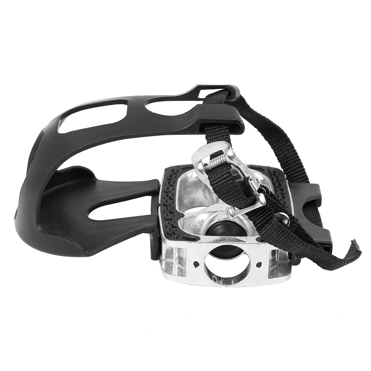 9/16'' Platform Bicycle Pedals with Toe Clip Foot Straps Y504119