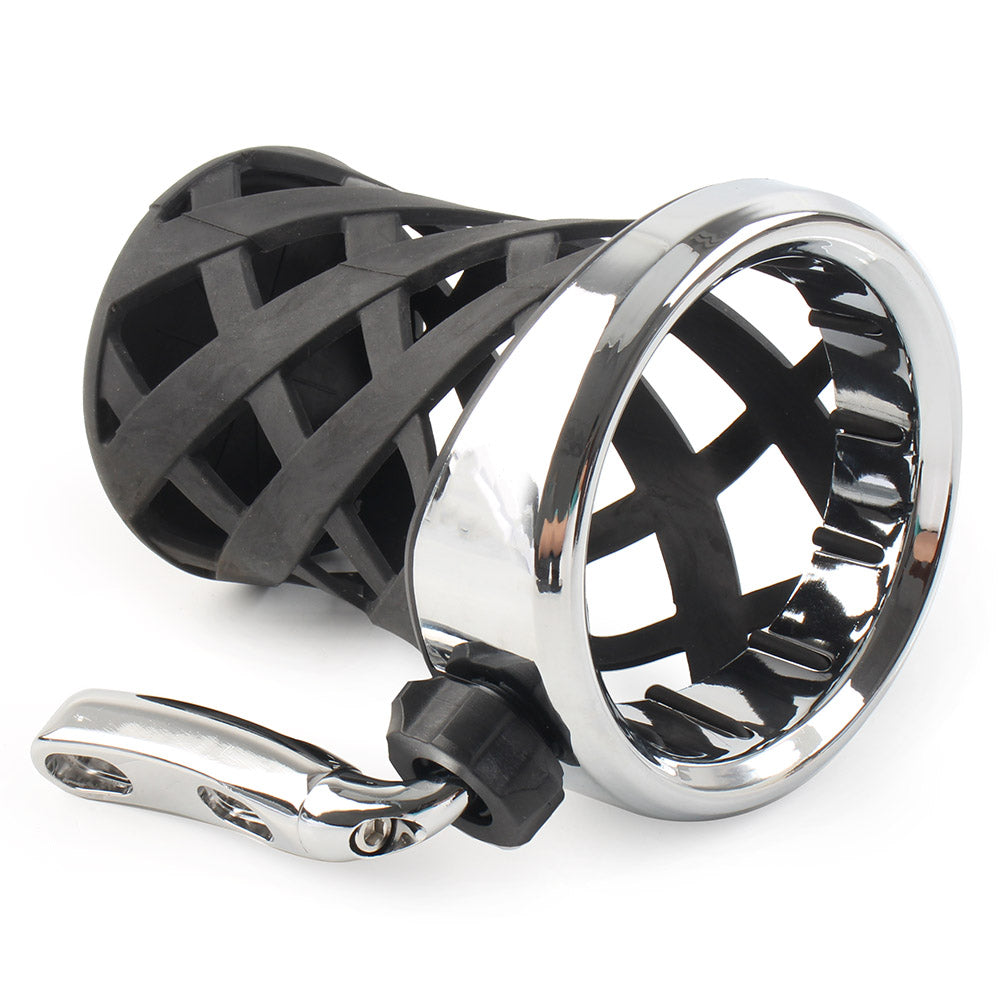 Motorcycle Handlebar Cup Holder with Mesh Basket Mount P399