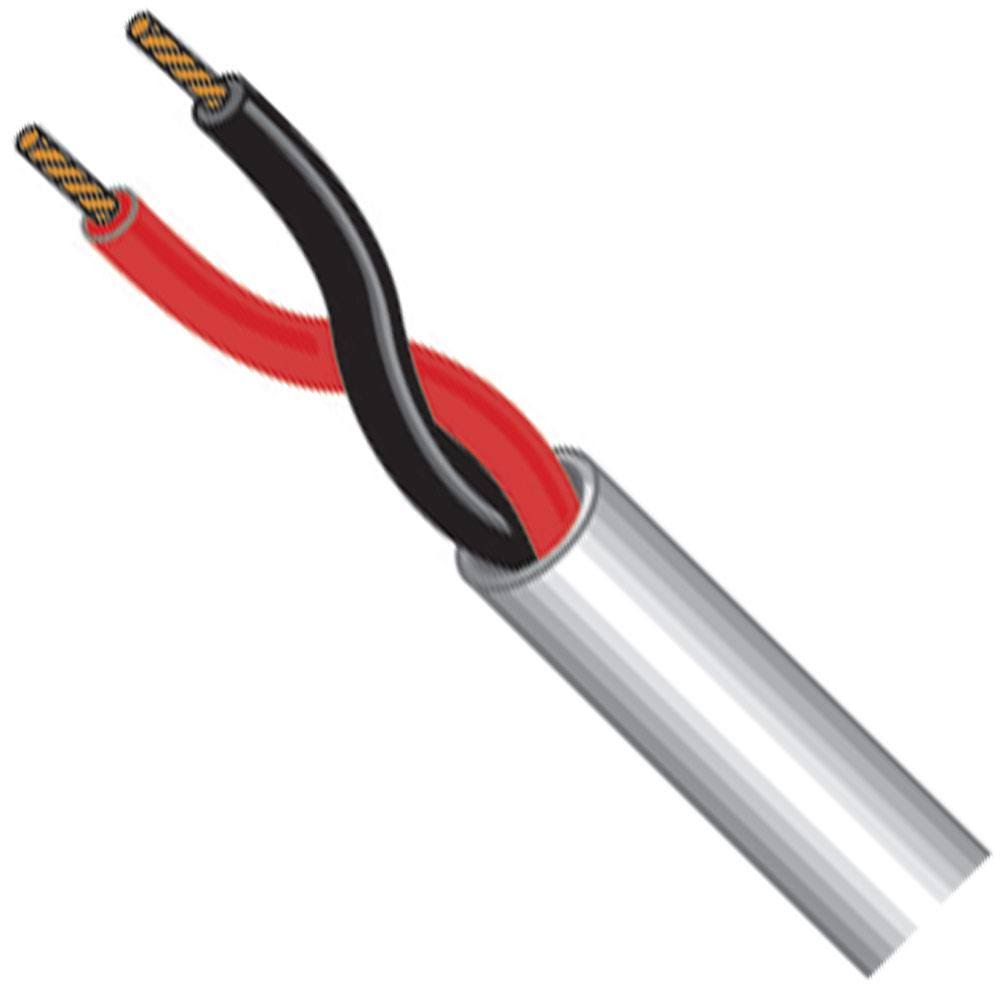 14AWG 2-Conductor Stranded Audio Cable, Black D38636