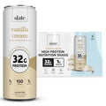 Vanilla Cream High Protein Nutrition Shake, 32g Protein, 1g Sugar, 150 Calories, 1g Net Carbs, Lactose Free, No Added Sugar, 11 fl oz, 12 Cans C7860