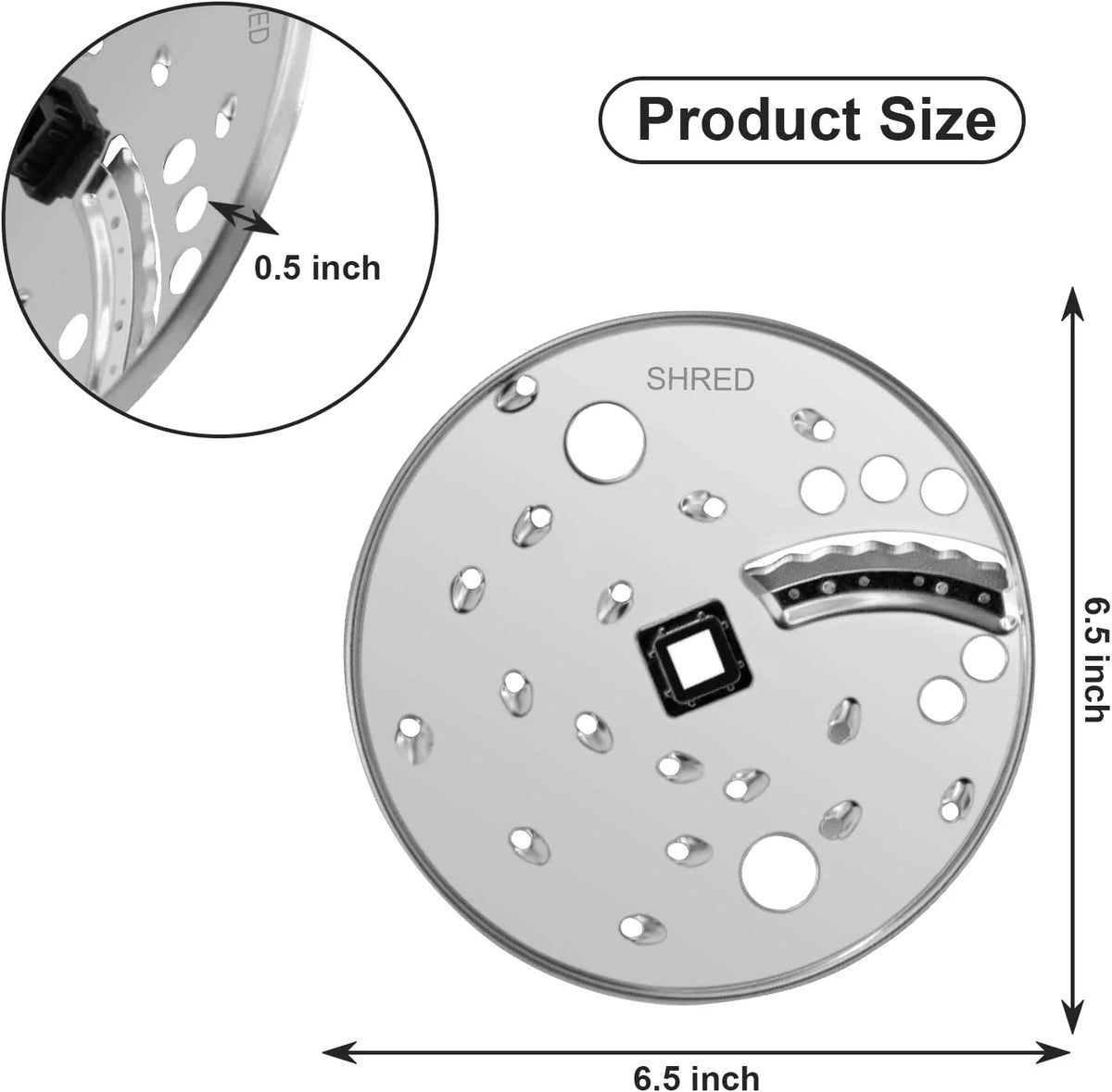 Replacement Slice Shred Disc Blade for Food Processor D434