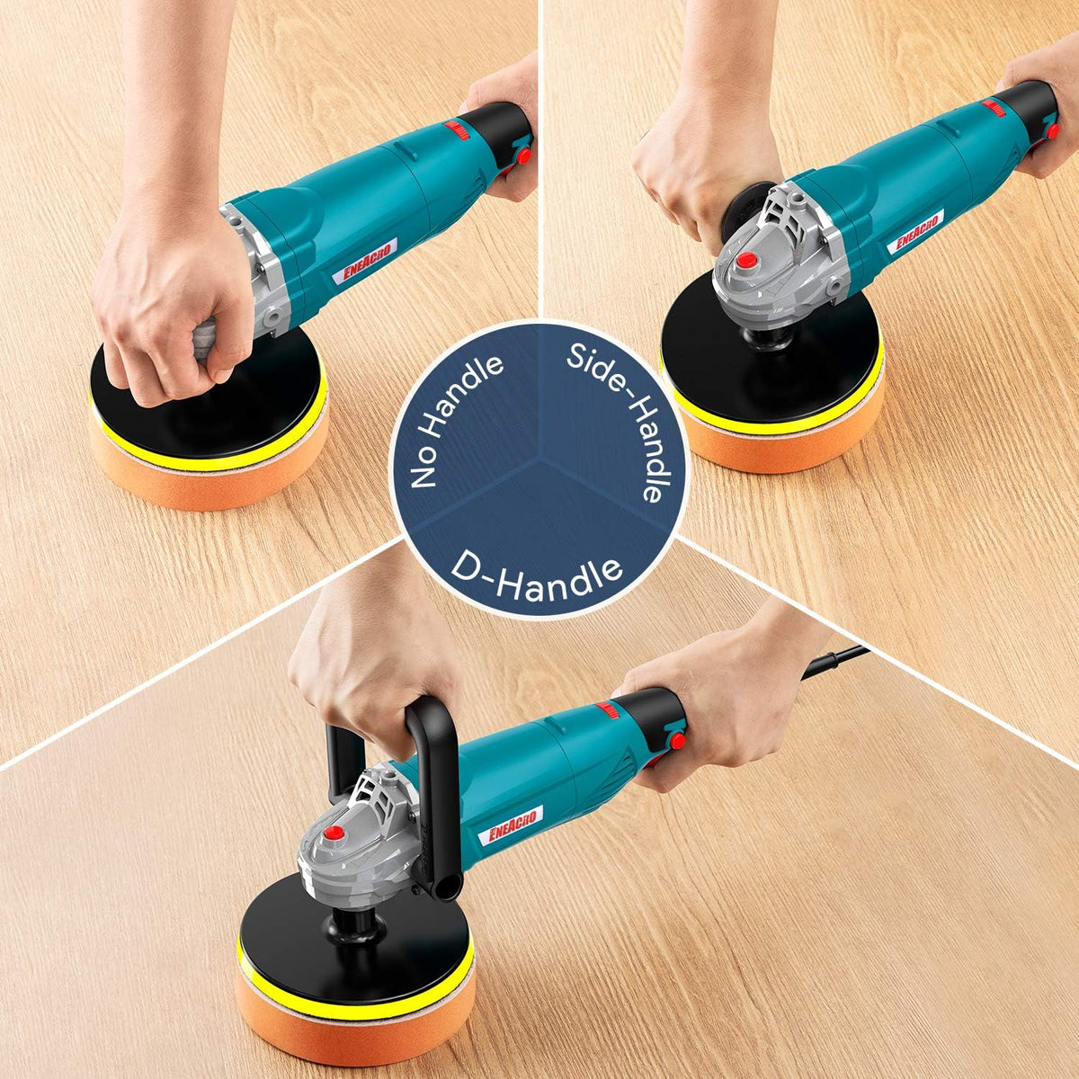 1200W Variable Speed Rotary Car Polisher J413