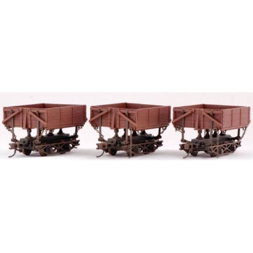 On30 Wood Side Dump Car, Red (3) I401776