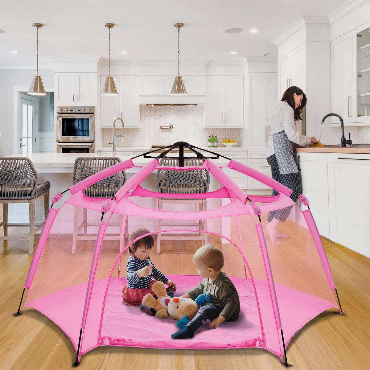 Navy 6 Panel Pop Up Playpen B54473