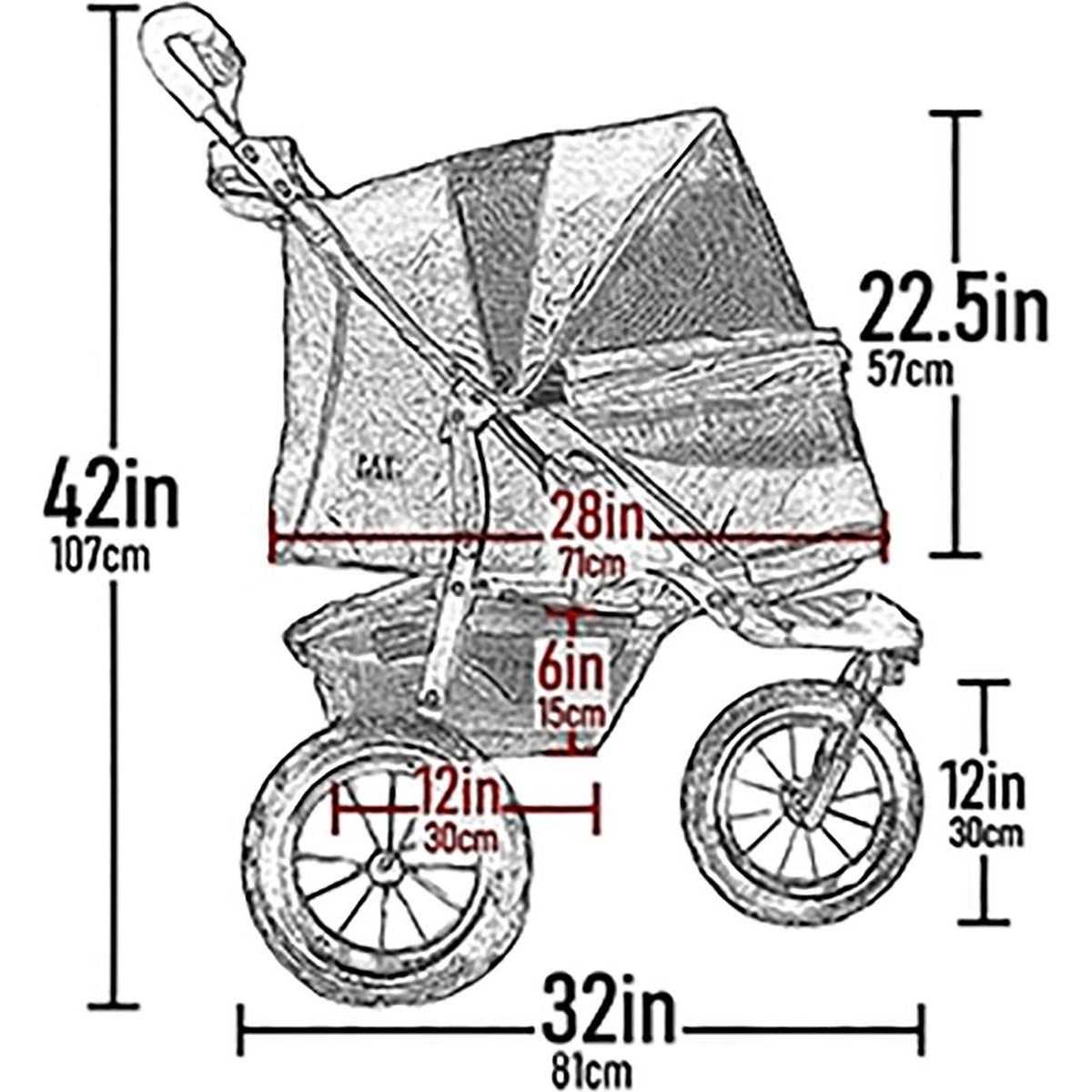 No-Zip Pet Stroller B170366