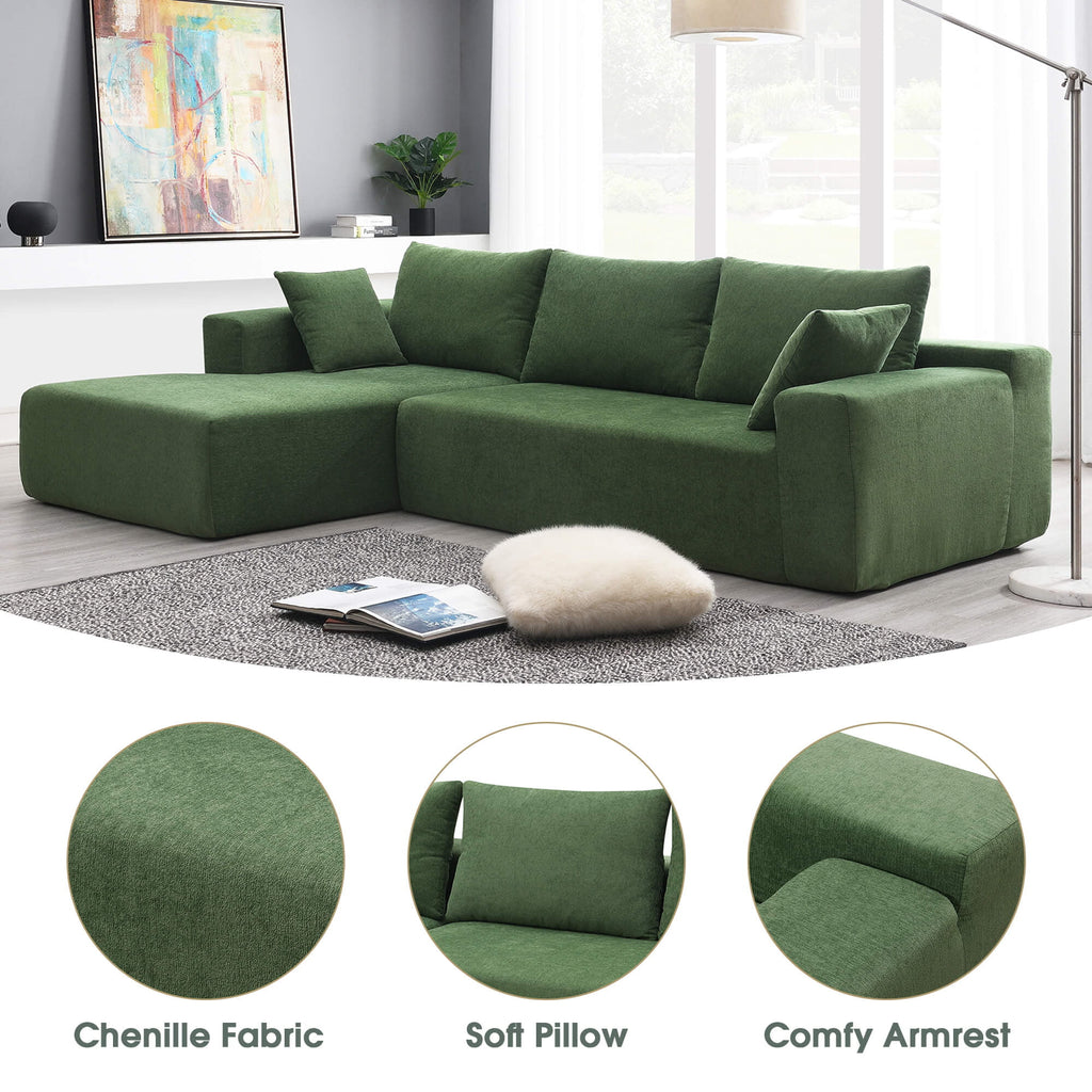 L-Shape 3 Seat Sectional Couch L9836