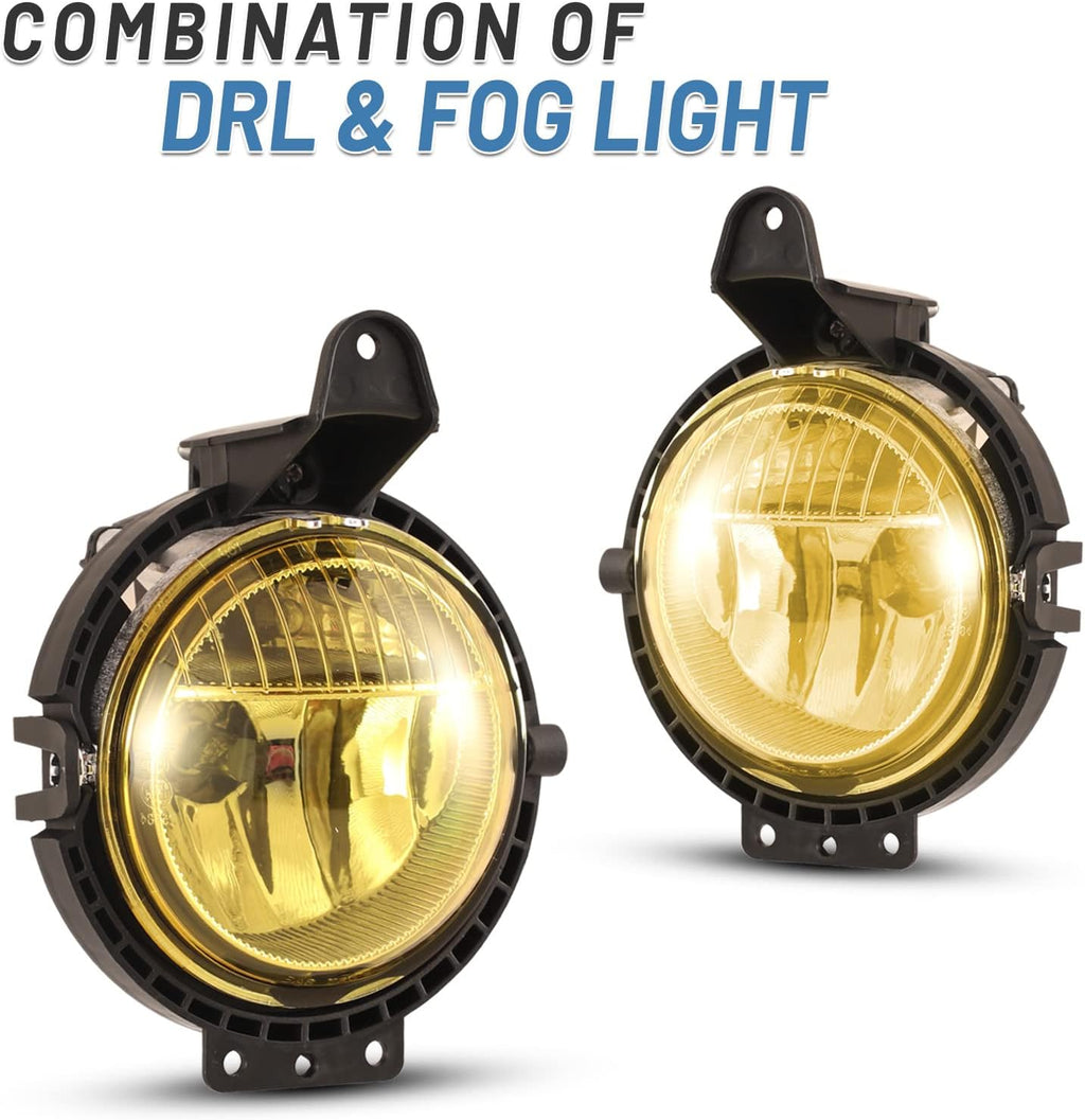 Front Bumper Fog Light Assembly with Clear Lens 2PCS L80252
