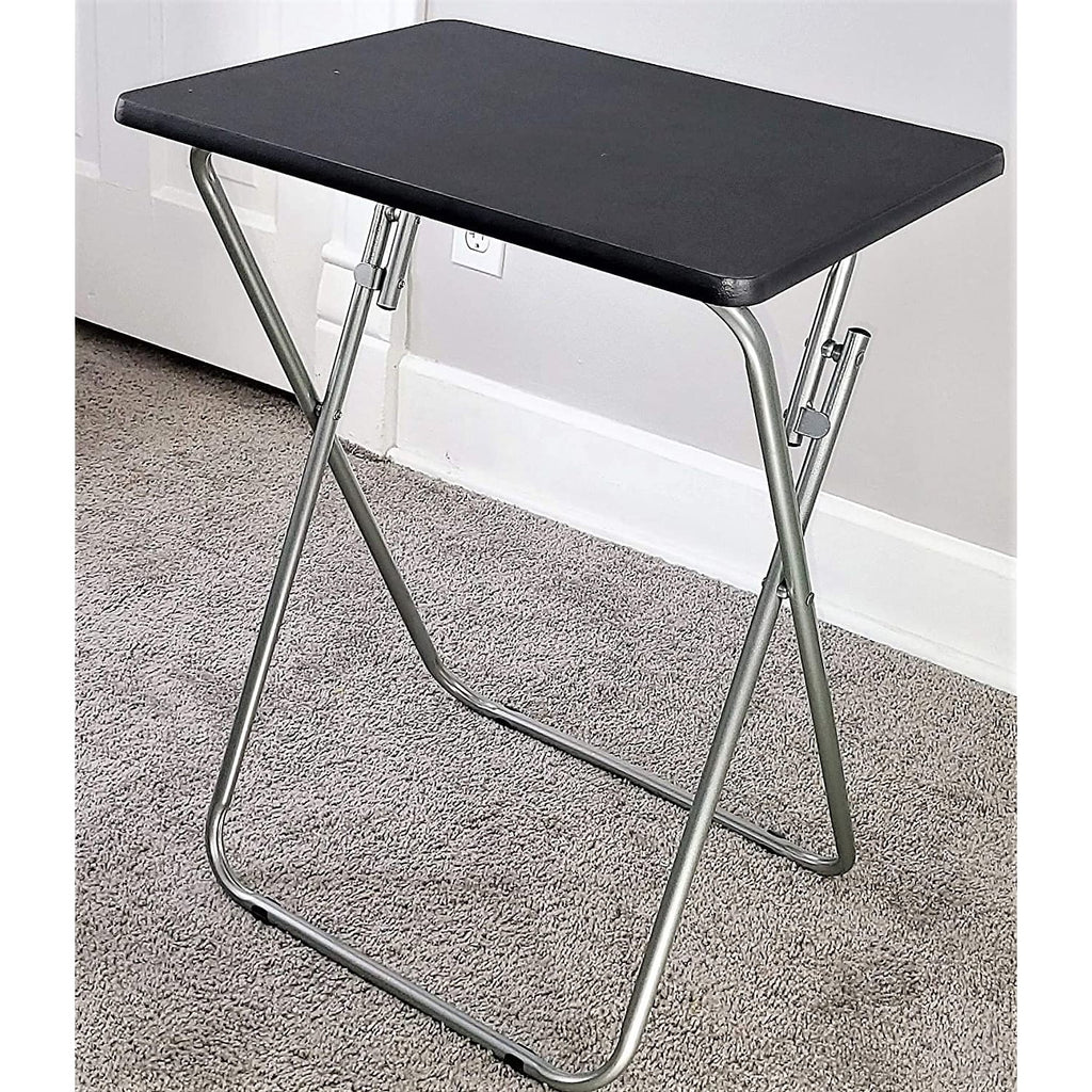 Black Set of 2 Folding TV Tray Tables R32957