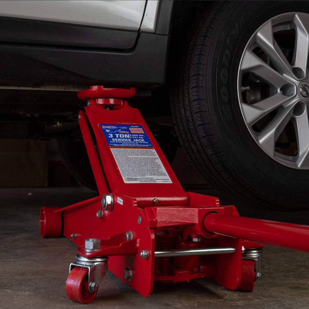 Red 3 Ton Hydraulic Floor Jack B163547