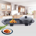 2 In 1 Portable Electric Non-stick Hot Pot Barbecue Grill Q4761