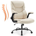 Black Ergonomic PU Leather Office Chair L345990