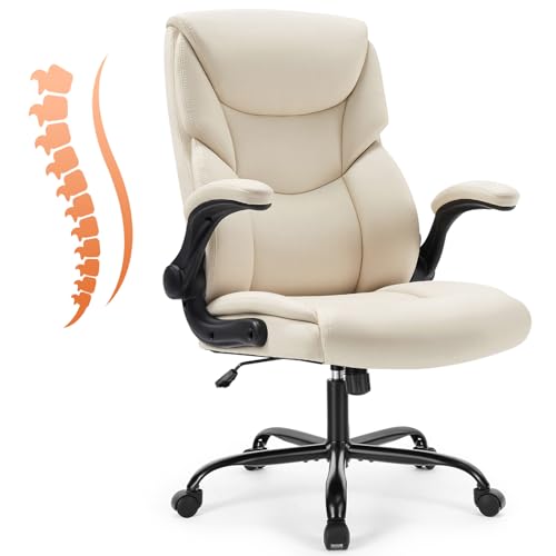 Black Ergonomic PU Leather Office Chair L345990
