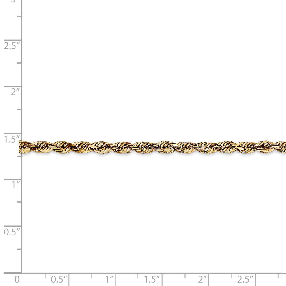 14k 4mm Rope Chain F229