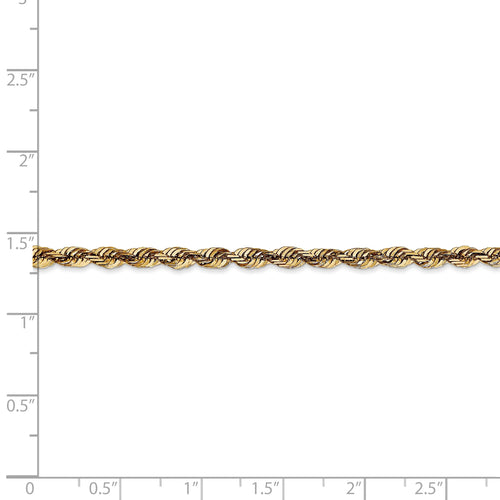 14k 4mm Rope Chain F229