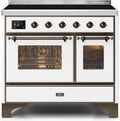 White Induction Range with Electric Oven P889547