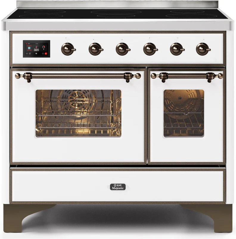 White Induction Range with Electric Oven P889547