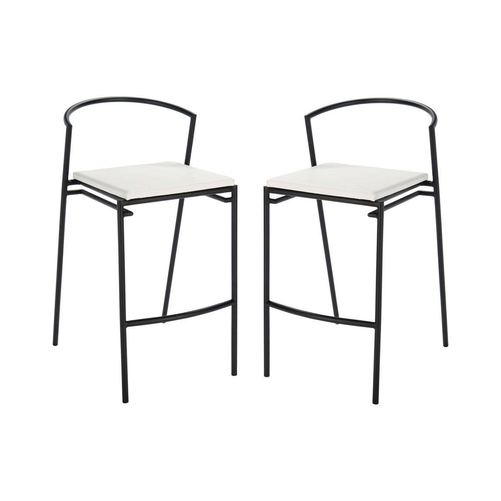 26-inch Counter Stool White/Black V31808