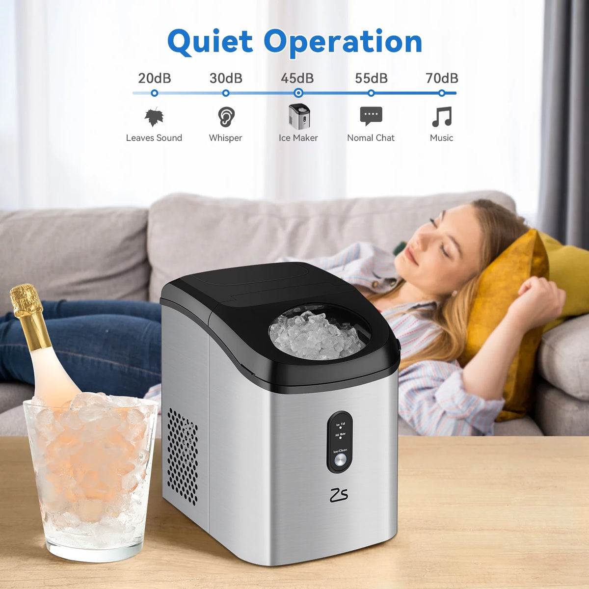 Compact Nugget Ice Maker O822
