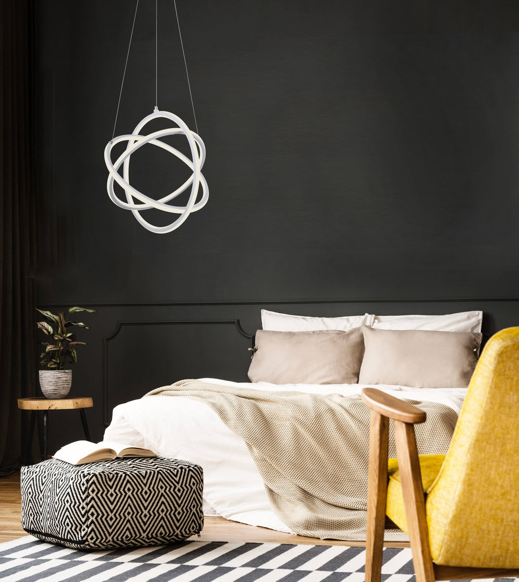 Black LED Chandelier P324