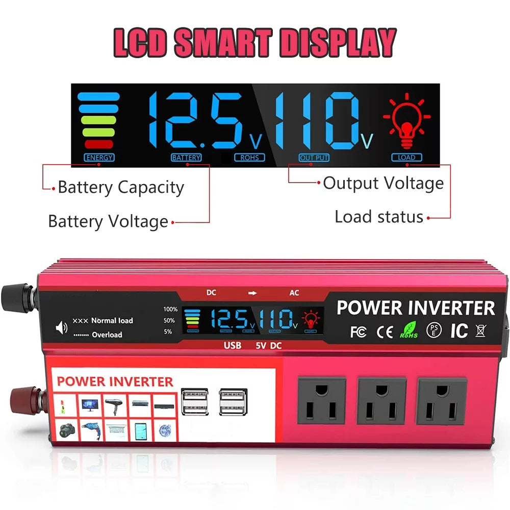 3000W Modified Sine Wave Car Power Inverter U109599