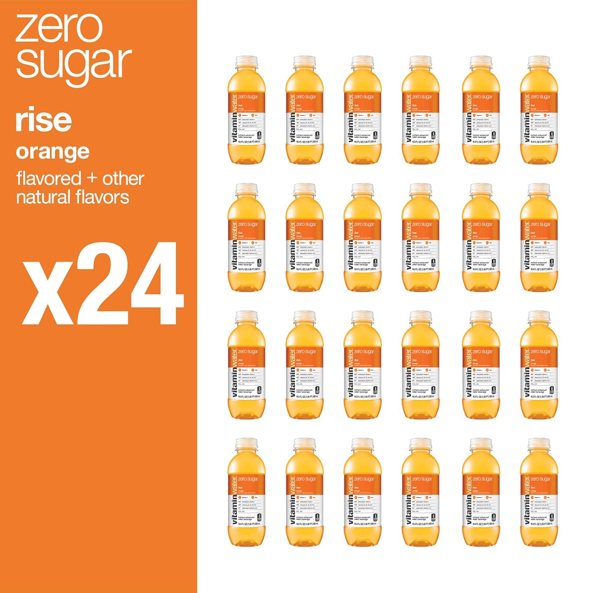 16.9 Fl Oz Pack of 24 Electrolyte Enhanced Orange Water R5680