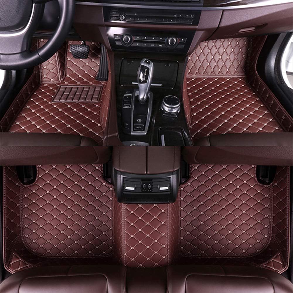 Beige XPE Leather Full Surrounded Car Floor Mats C1870