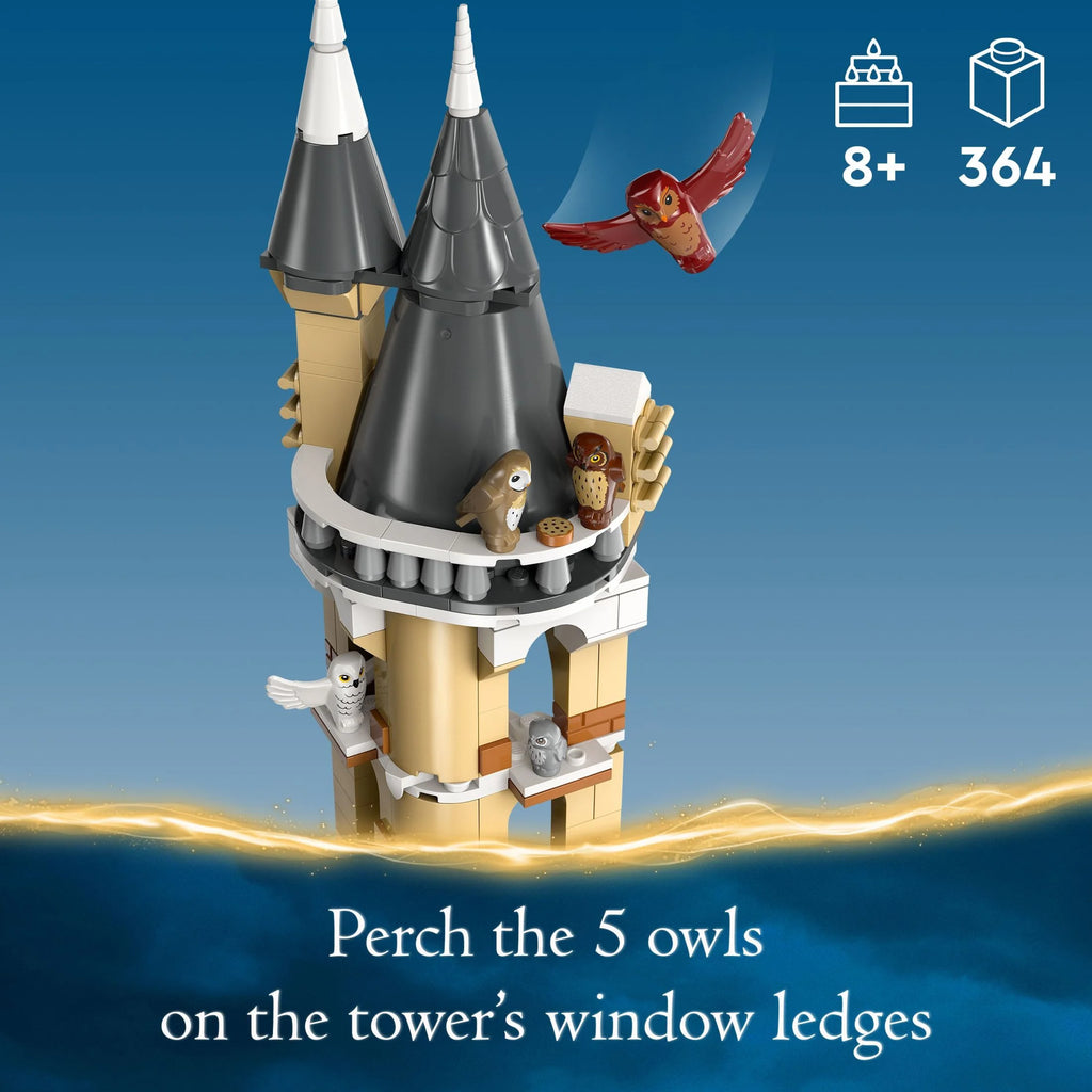 LEGO Harry Potter Hogwarts Castle Owlery Toy Playset with 3 Characters O72041