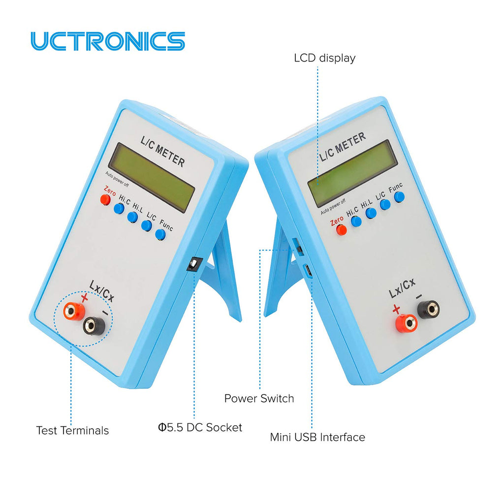 Handheld LC Inductor Capacitor Tester Meter Kit R241266