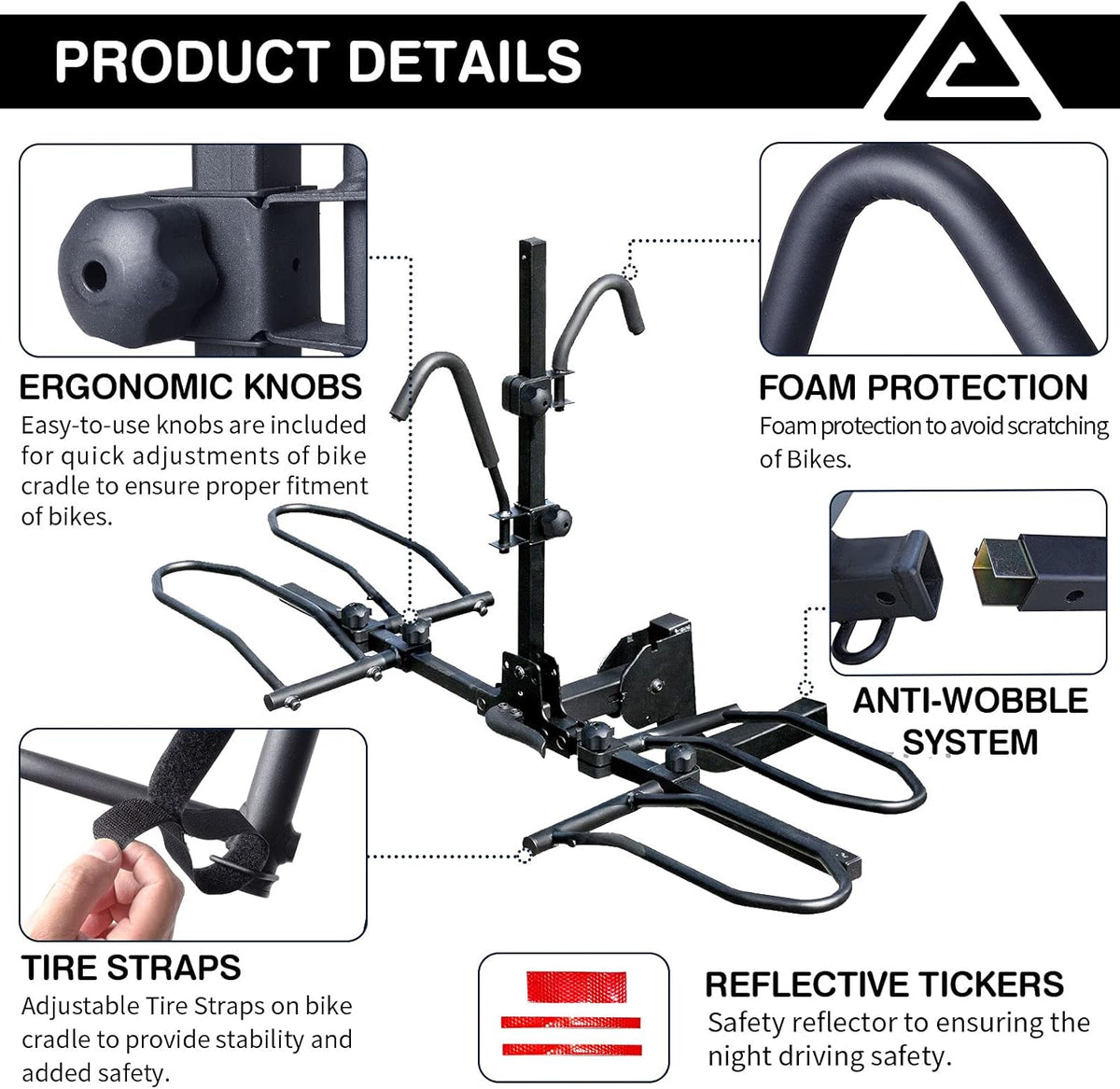 2-Bike Hitch Mount Bike Rack X326413