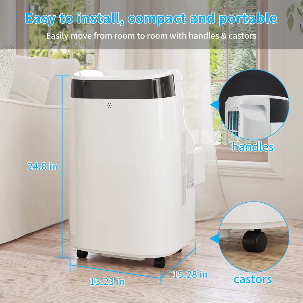 Portable Air Conditioners Fan, 10,000 BTU, with Dehumidifier, Remote Control & Window Kit Q675781
