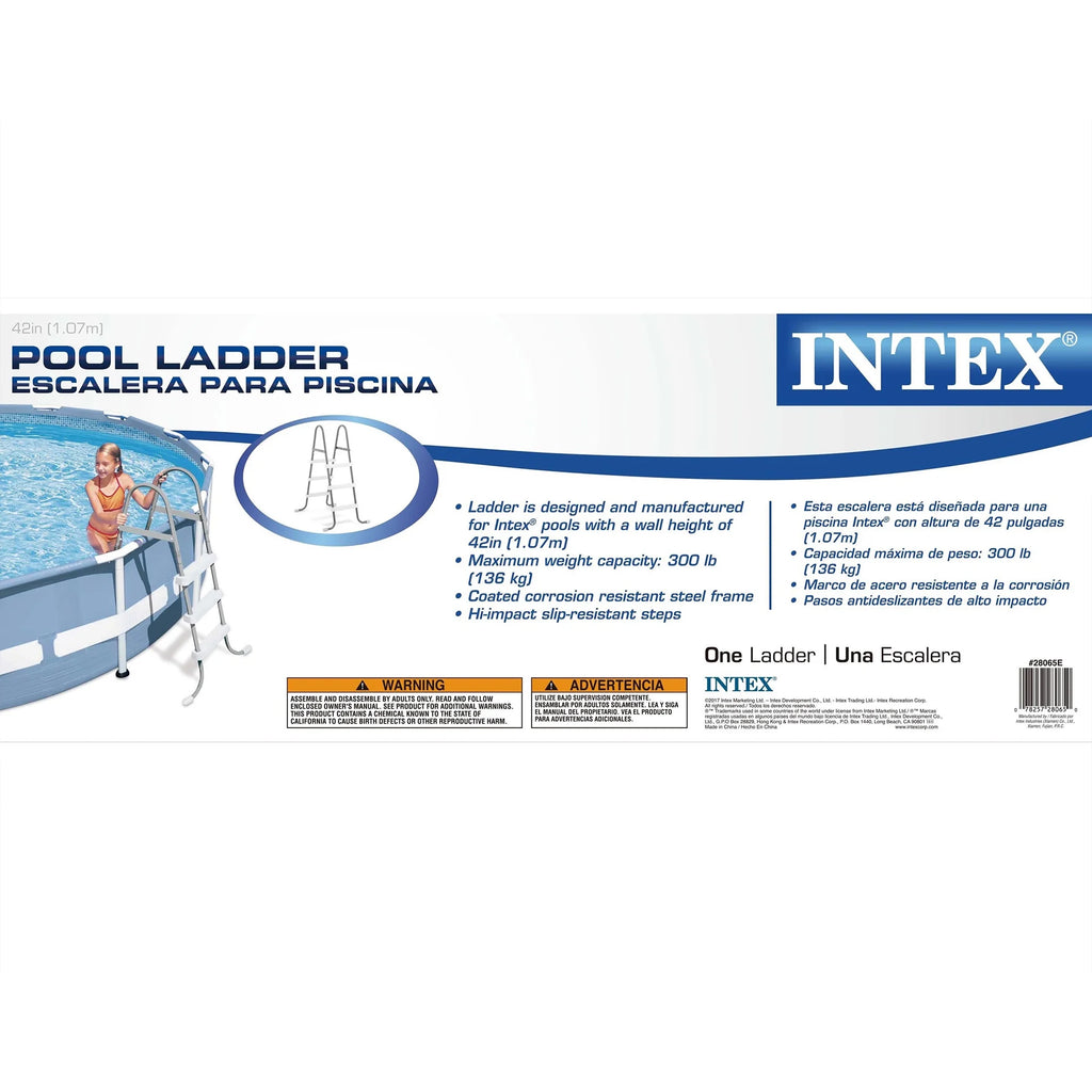 Steel Frame Pool Ladder & Cleaning Maintenance Kit W22279