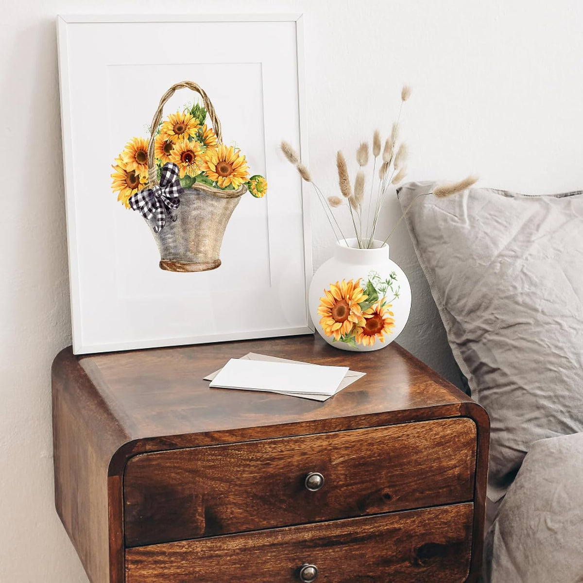 Sunflower Rub on Transfer Stickers for Furniture B674171