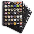 Black Plastic Sheets for 42 Champagne Bottle Caps Z281