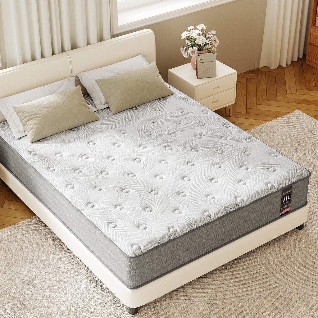 Queen Hybrid Gel Memory Foam Pocket Innerspring Mattress Y471