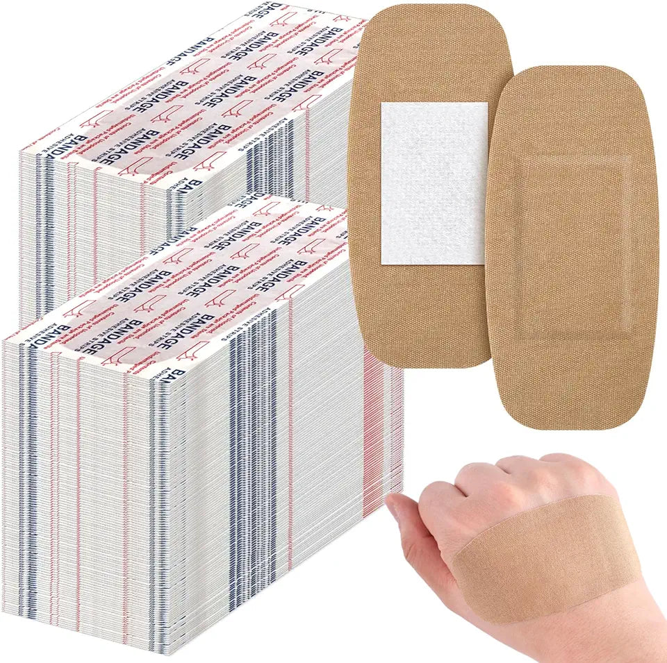 600 Pcs Large Flexible Adhesive Fabric Bandages 2 x 4 Inch I9032