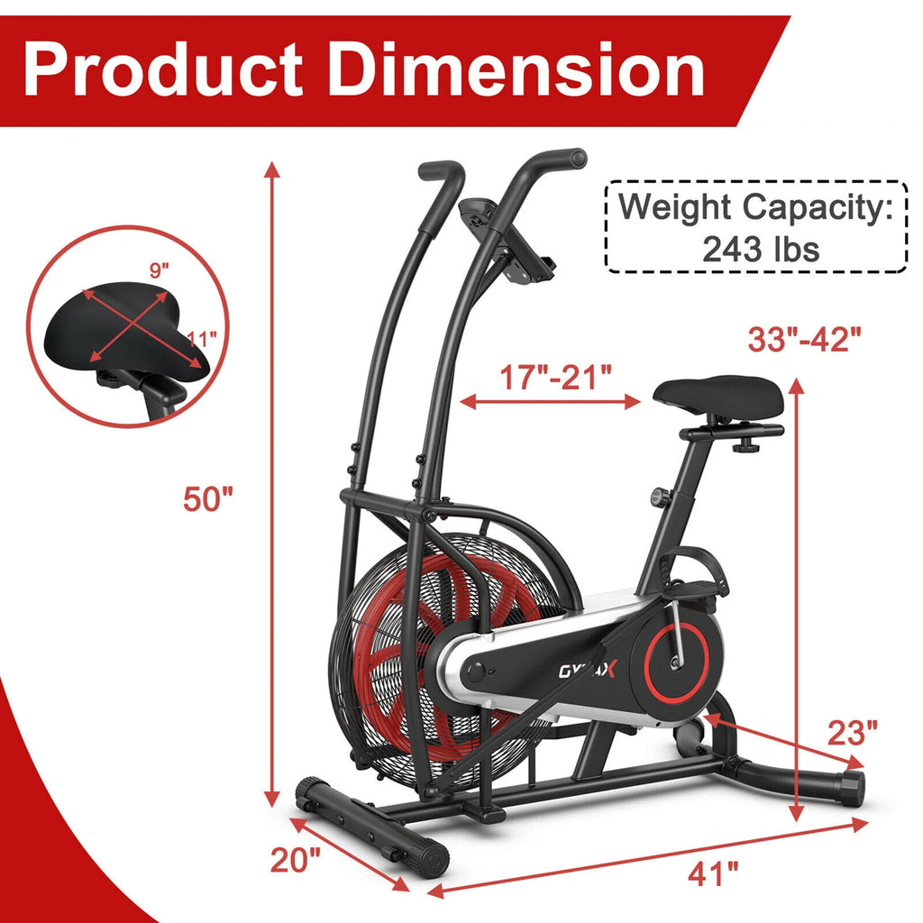 Fan Exercise Bike with LCD Display K9021