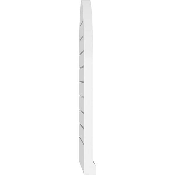 Round Top Surface Mount PVC Gable Vent with Brickmould L2723