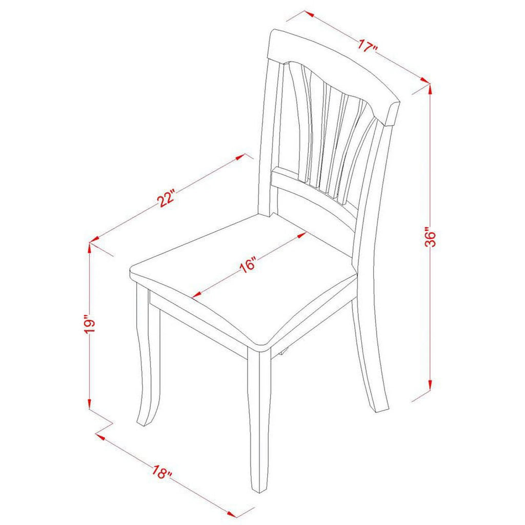 Oak Wood Dining Set with Fabric Seat M7080