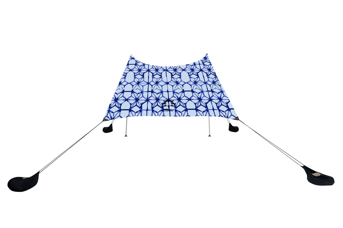 Beach Tent with Sand Anchor, Portable Canopy Sunshade 7' x 7' V628976