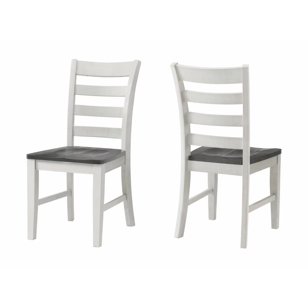 White Solid Wood Dining Chair Set of 2 C170236