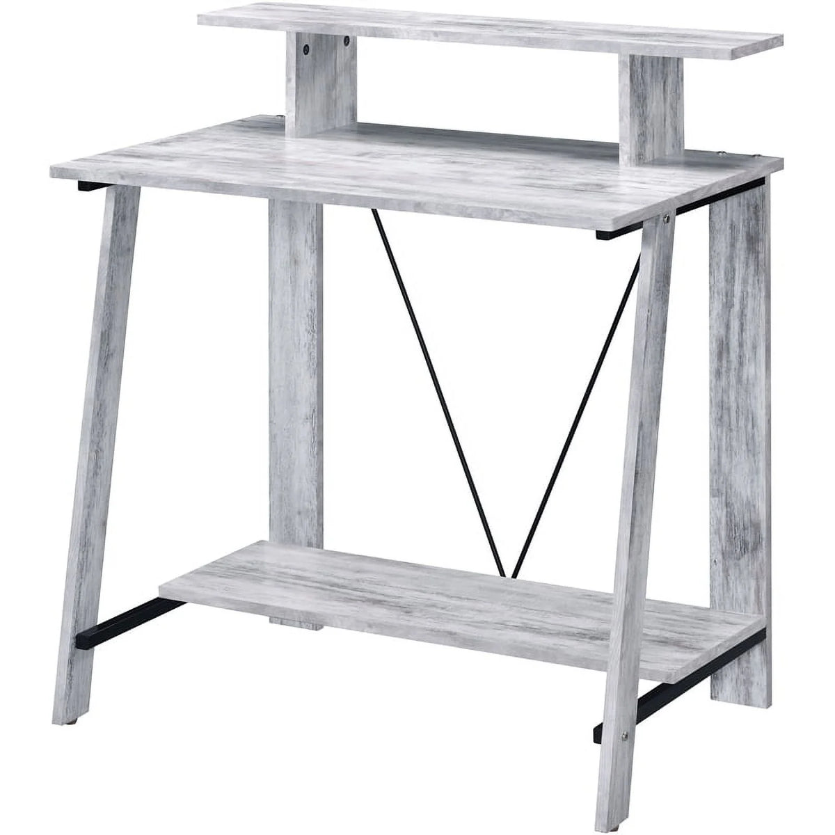 Antique White and Black Wood Writing Desk M648695