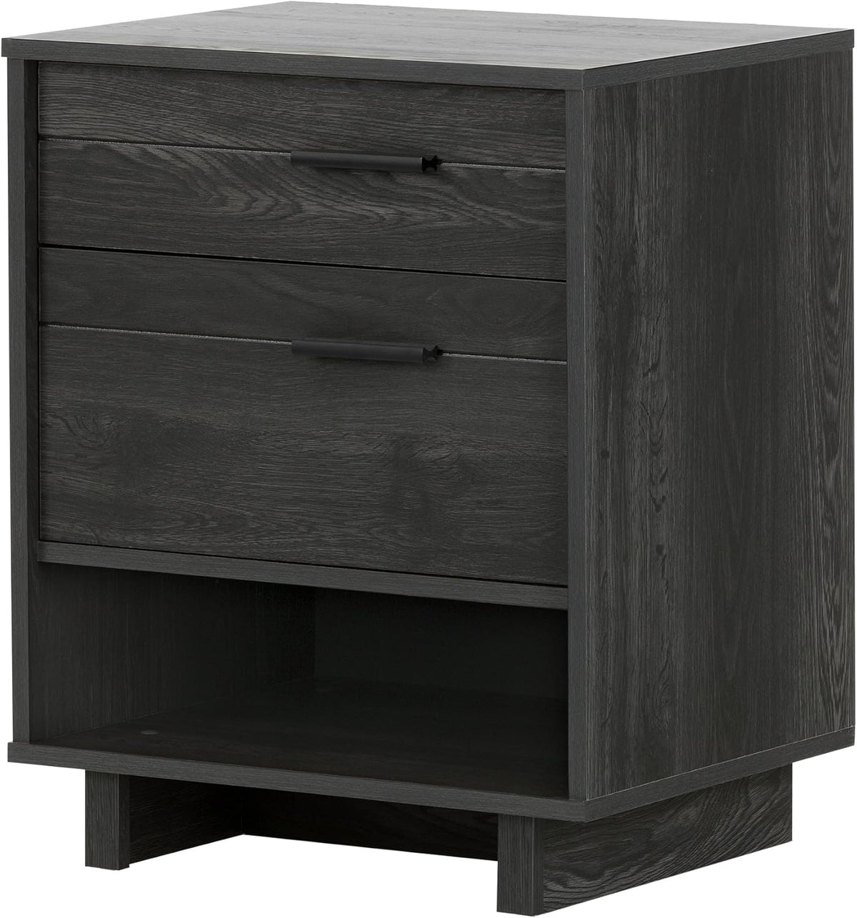 Winter Oak Nightstand with Cord Catcher C512