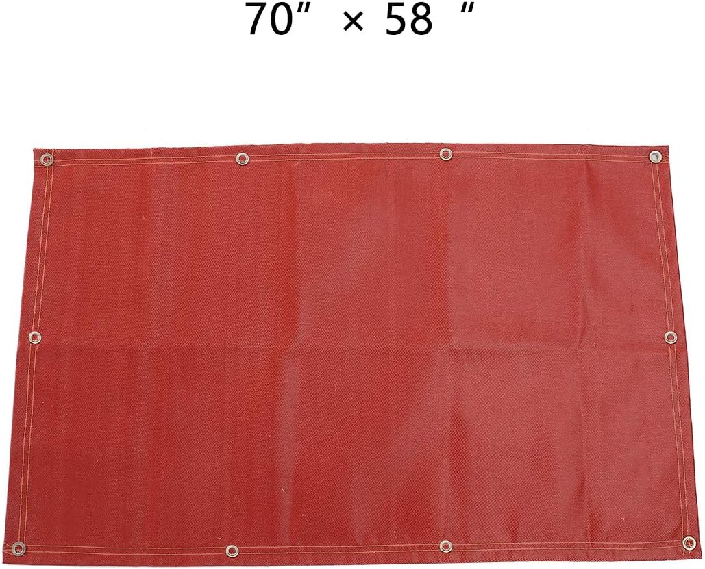 Fireproof Silicone Fire Pit Mat, Washable, 70”×58”, Pack of 2 C3996