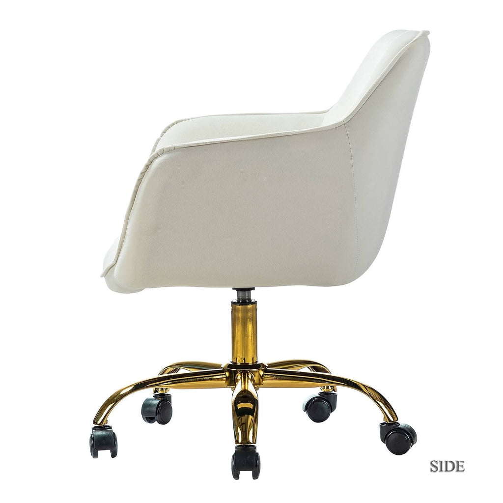 Black Swivel Task Chair with Tufted Back D340