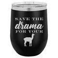 12 oz Double Wall Vacuum Insulated Stainless Steel Stemless Wine Tumbler with Lid E58863
