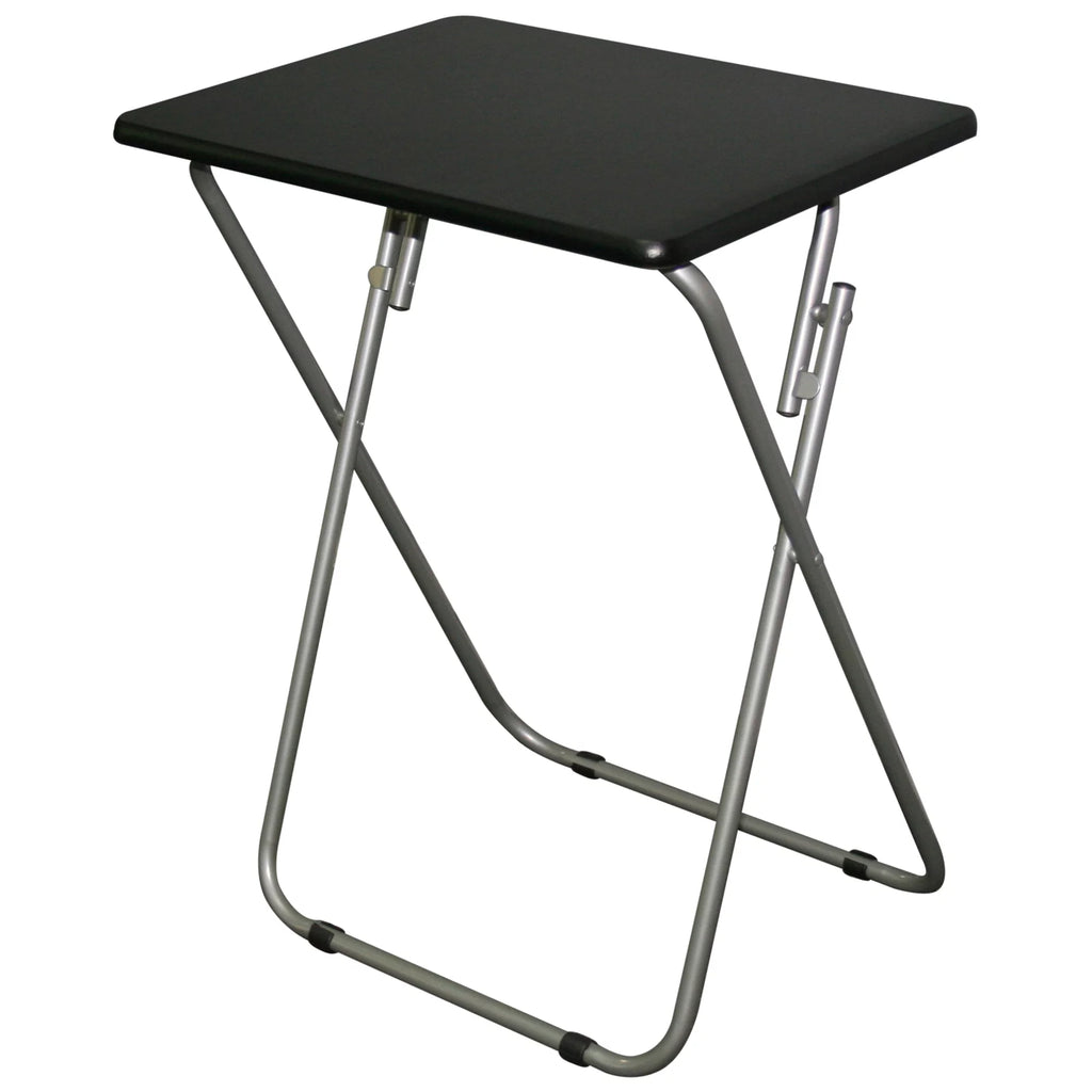 Black Set of 2 Folding TV Tray Tables R32957